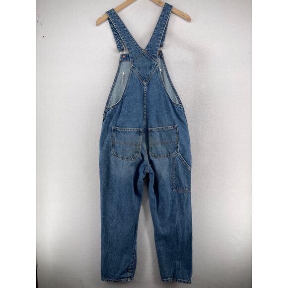 OLD NAVY Overalls Womens 4 Carpenter Denim Bib Utility Cotton Blue - Picture 2 of 16